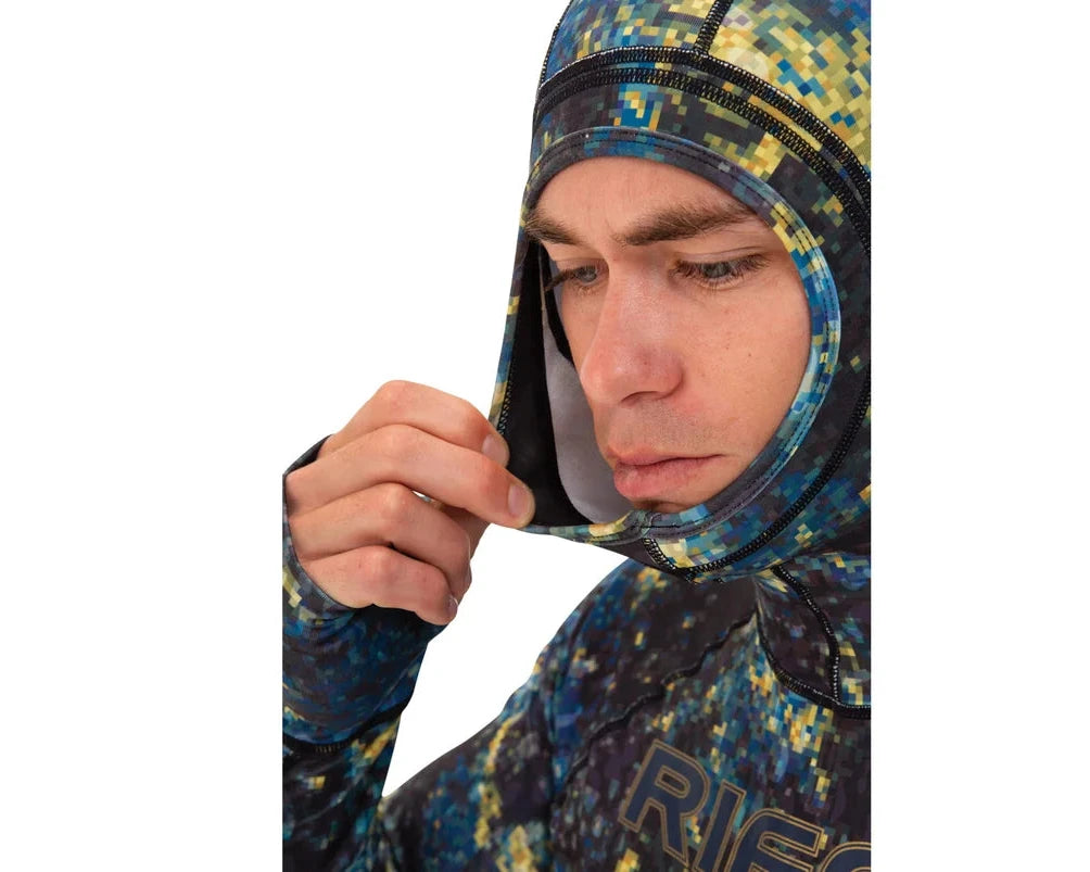 Riffe Hooded Rash Guard W/ Beavertail & Loading Pad