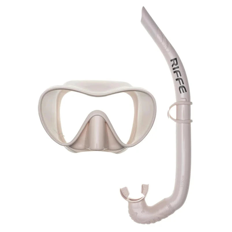 Riffe Pāua Mask & Snorkel Set - Coconut Foam