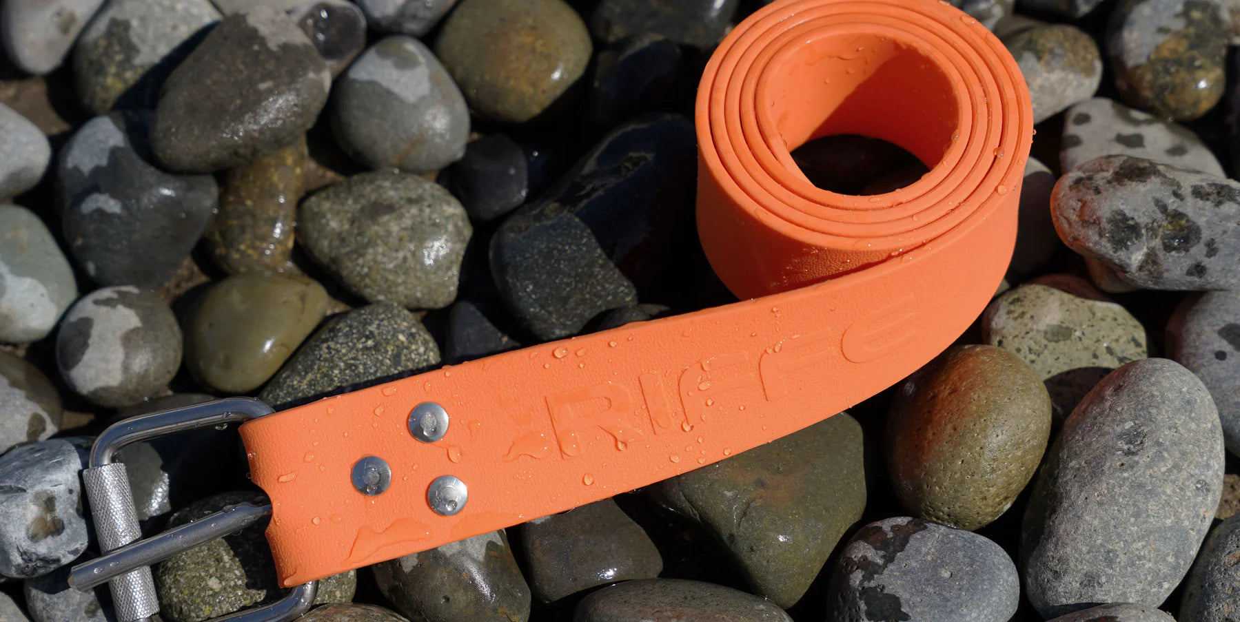 Riffe Silicone Weight Belt - Safety Orange
