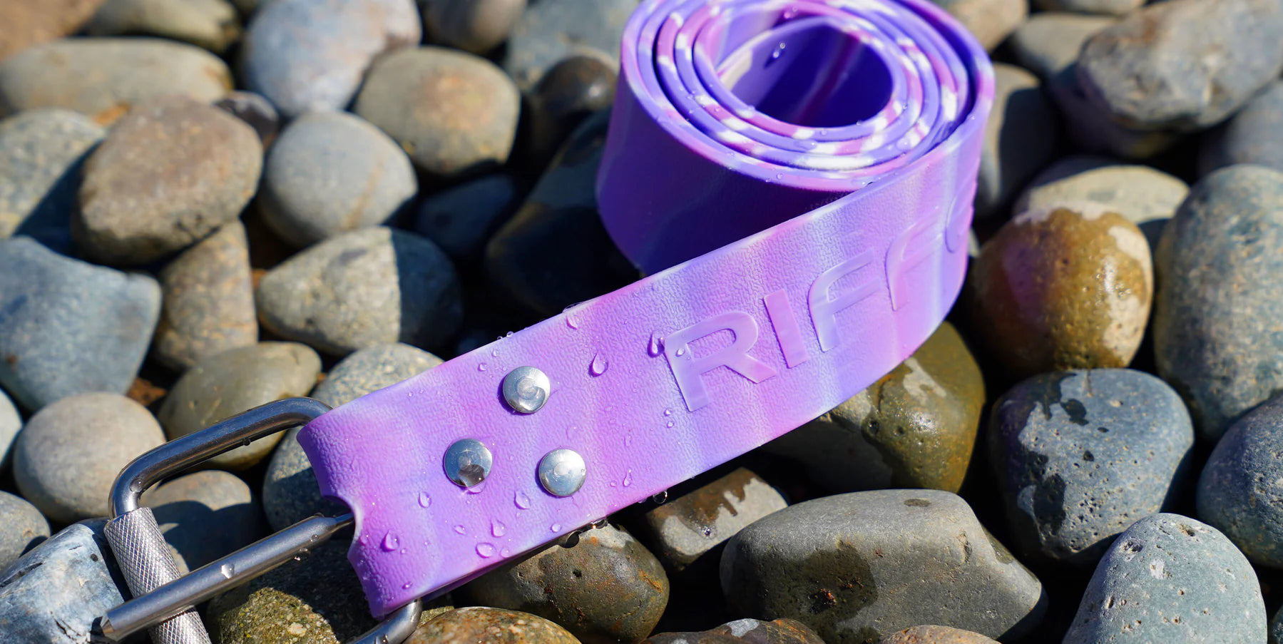 Riffe Silicone Weight Belt - Cosmic Purple