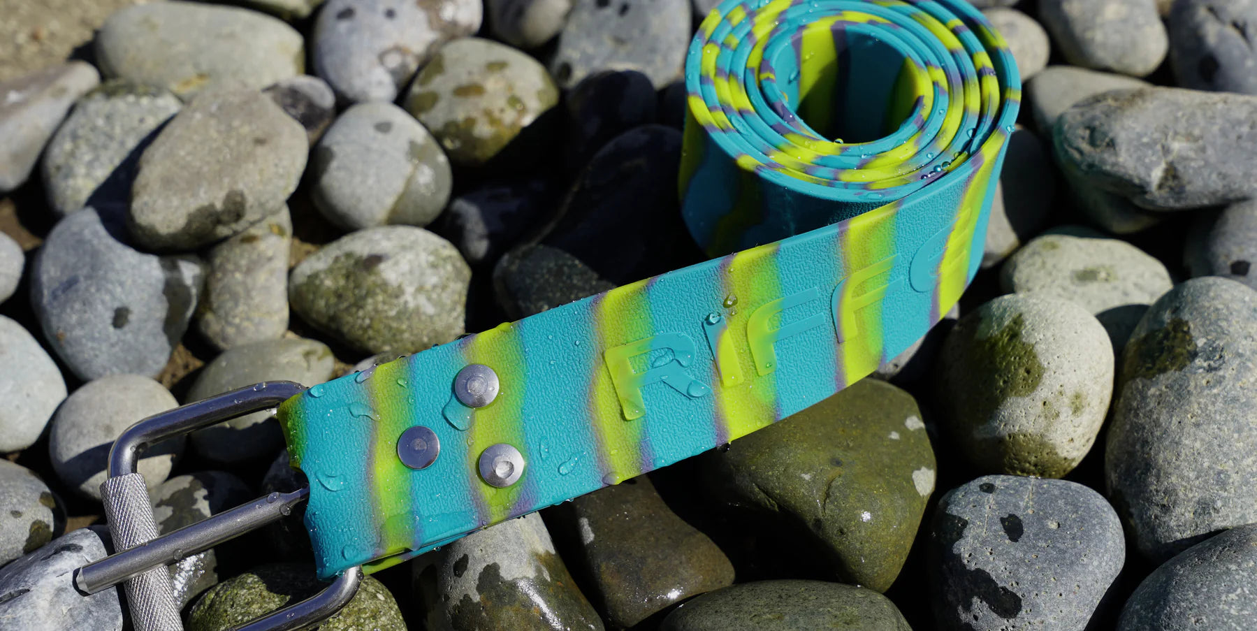 Riffe Silicone Weight Belt - FAD Blue