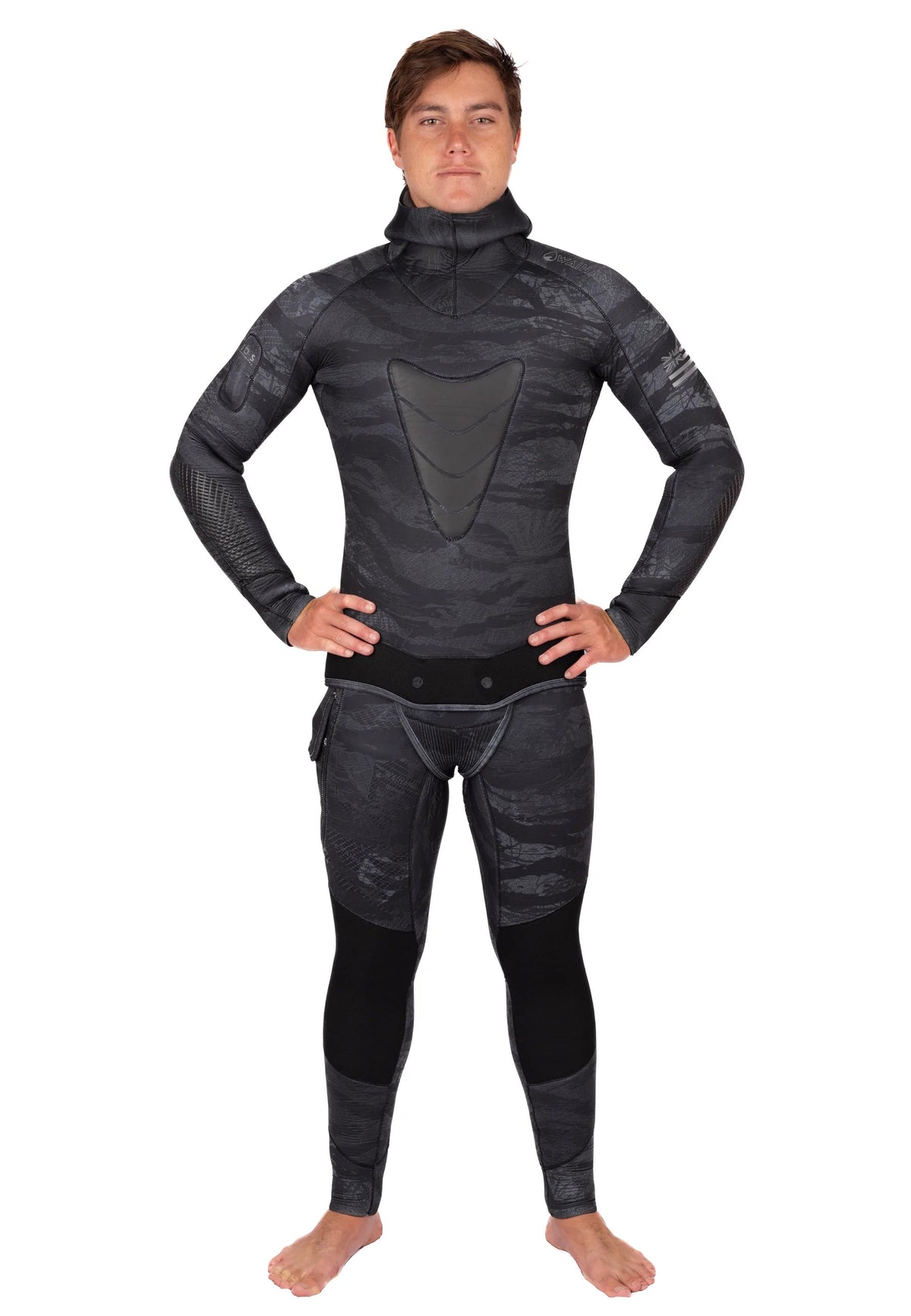 Waihana Men's Tropicam Black Wetsuit