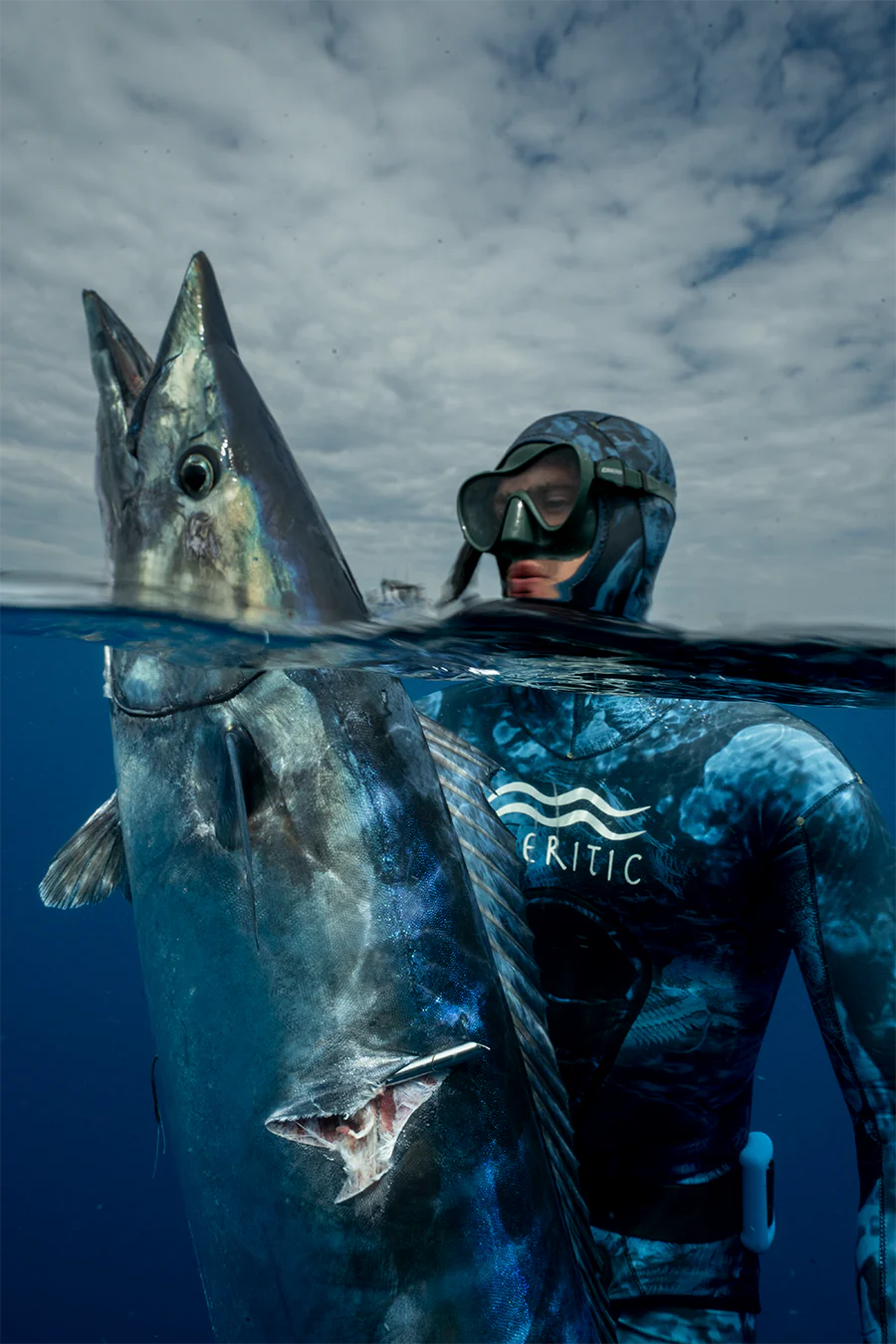 Neritic Diving Open Cell Wetsuit - Blue Tribolite Camo