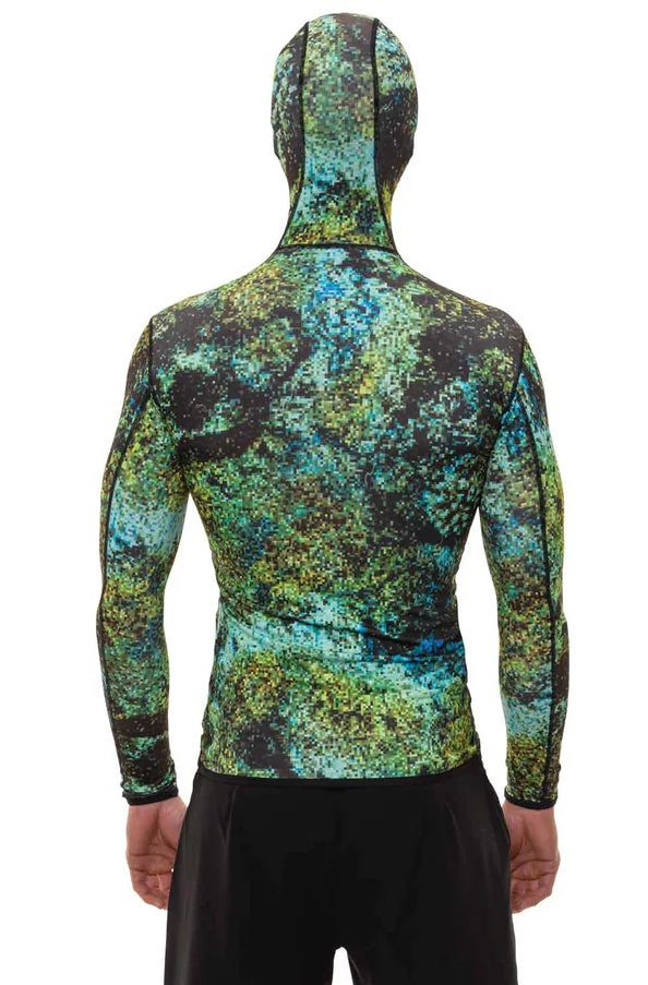 Riffe Eco Hooded Long Sleeve Rash Guard With Loading Pad