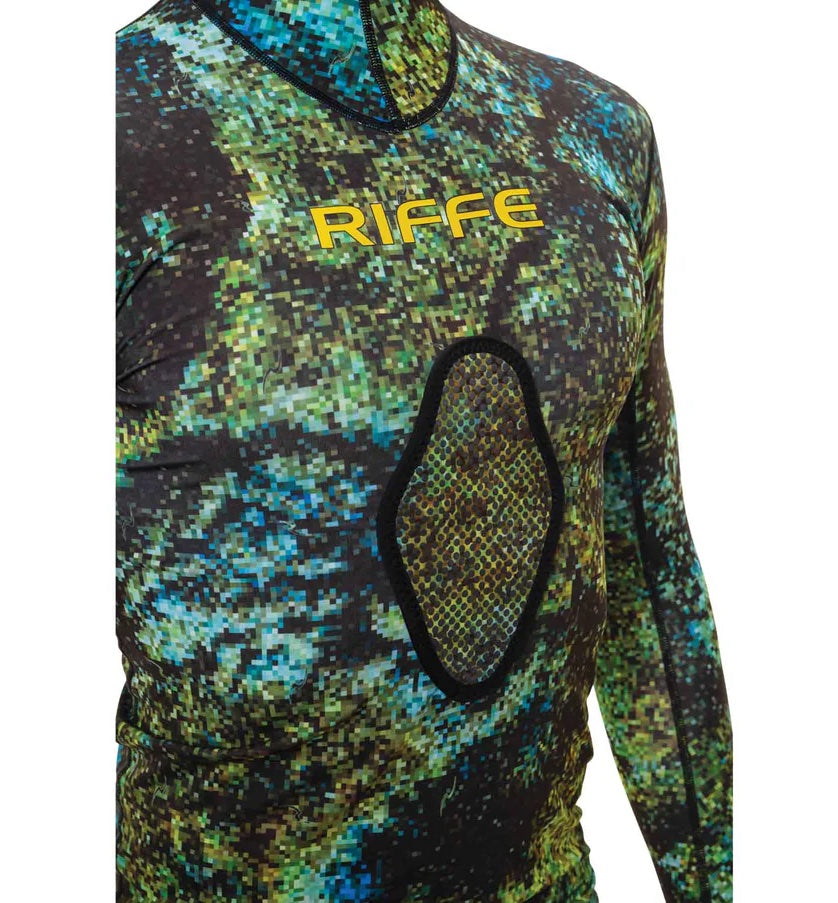 Riffe Eco Hooded Long Sleeve Rash Guard With Loading Pad