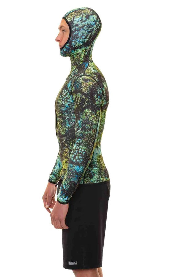 Riffe Eco Hooded Long Sleeve Rash Guard With Loading Pad