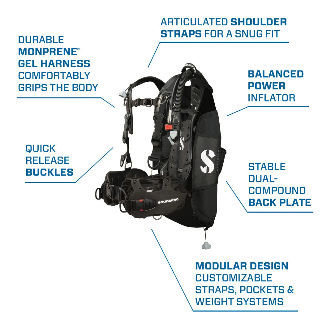 ScubaPro Hydros Pro BCD - Back Inflate