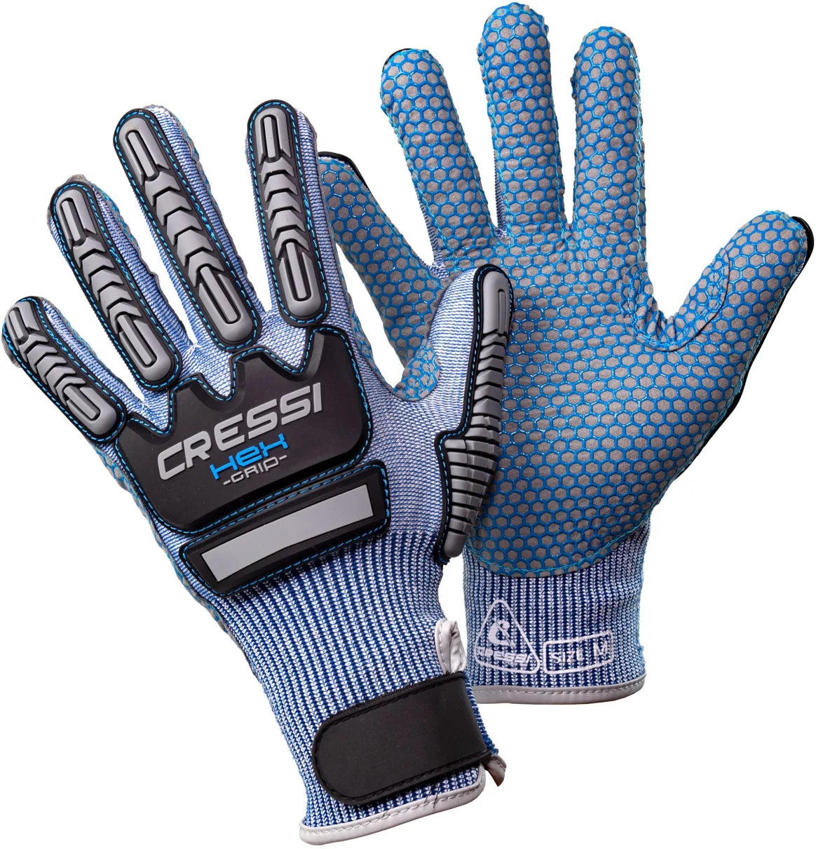 Cressi HEX Grip Gloves Blue