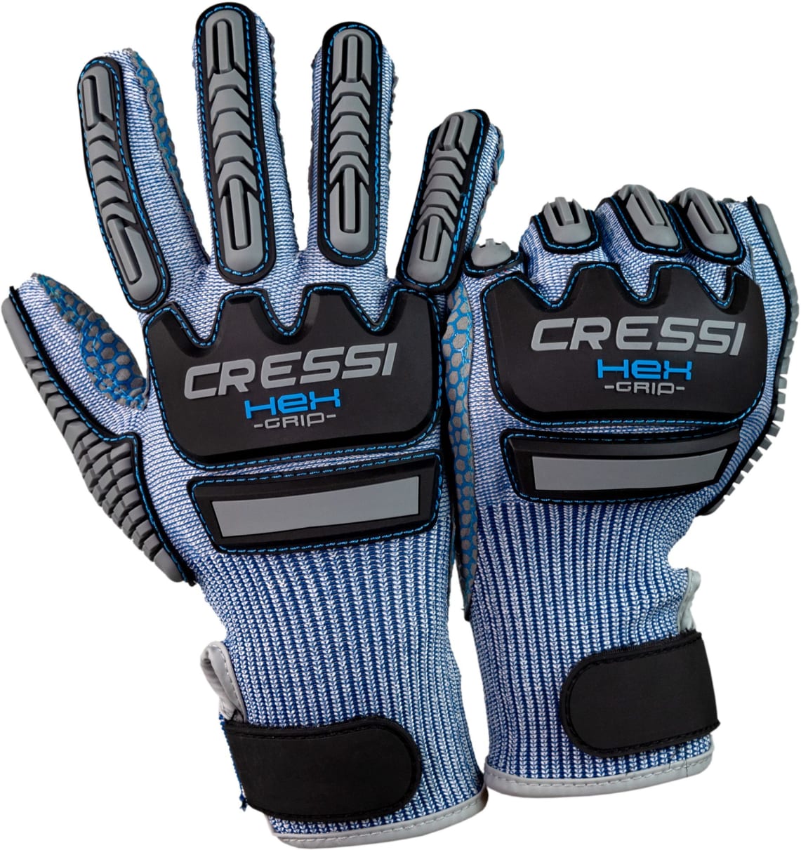 Cressi HEX Grip Gloves Blue