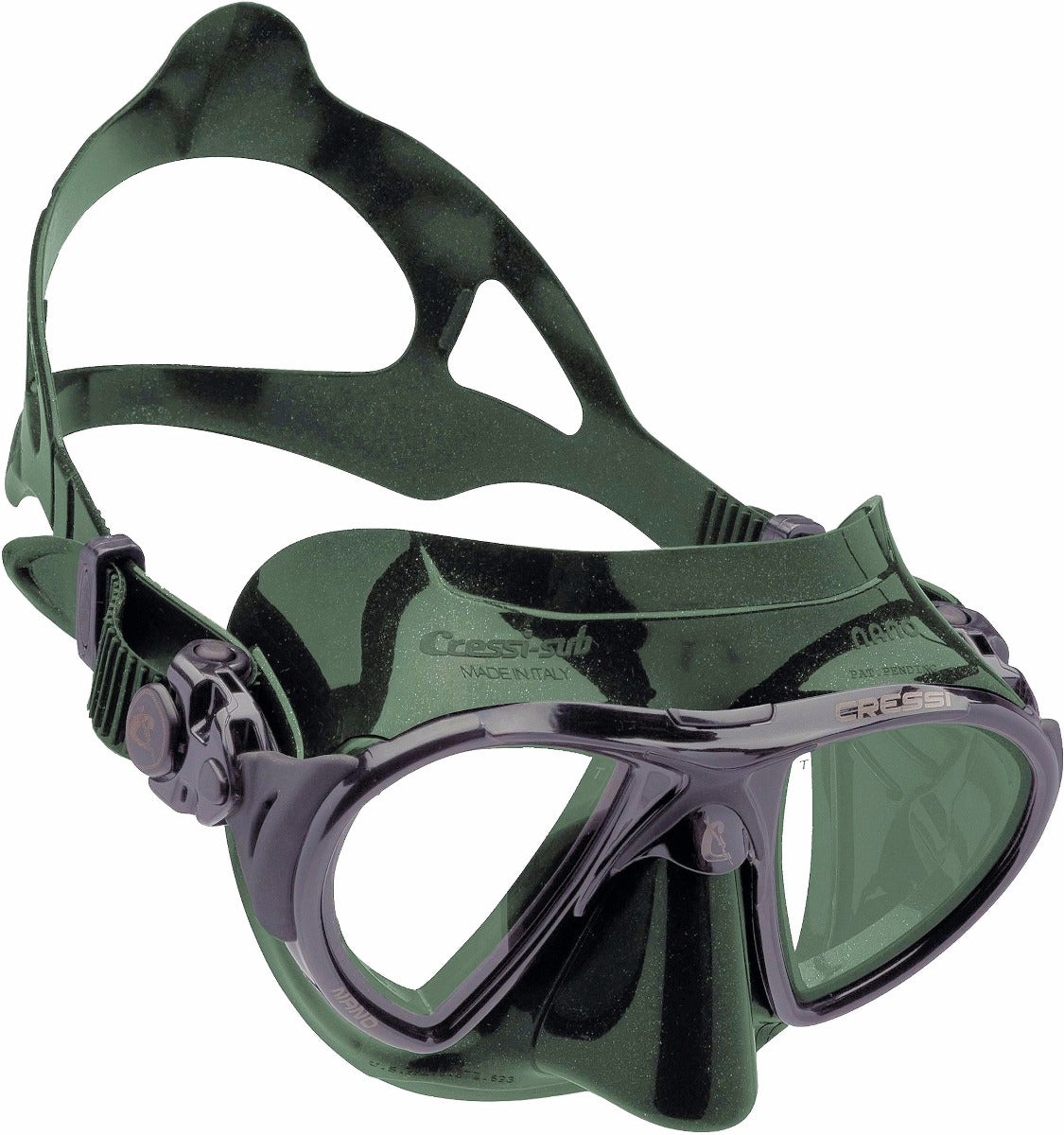 Cressi Nano Mask - Green Clear Lens