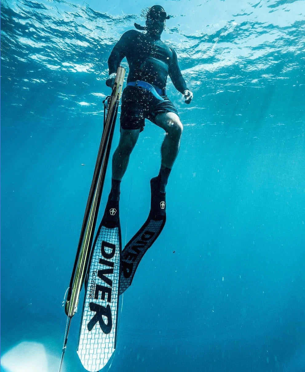 DiveR Grey Fiber Long Blade Fins