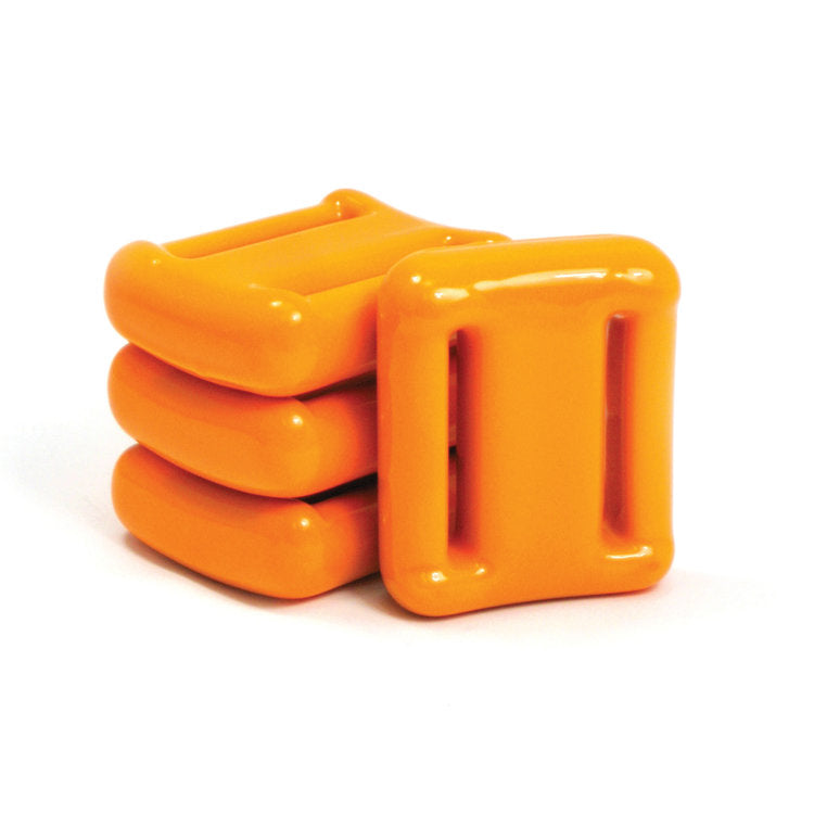 Sea Pearls Vinyl Coated Lace Thru Lead Weight - Orange