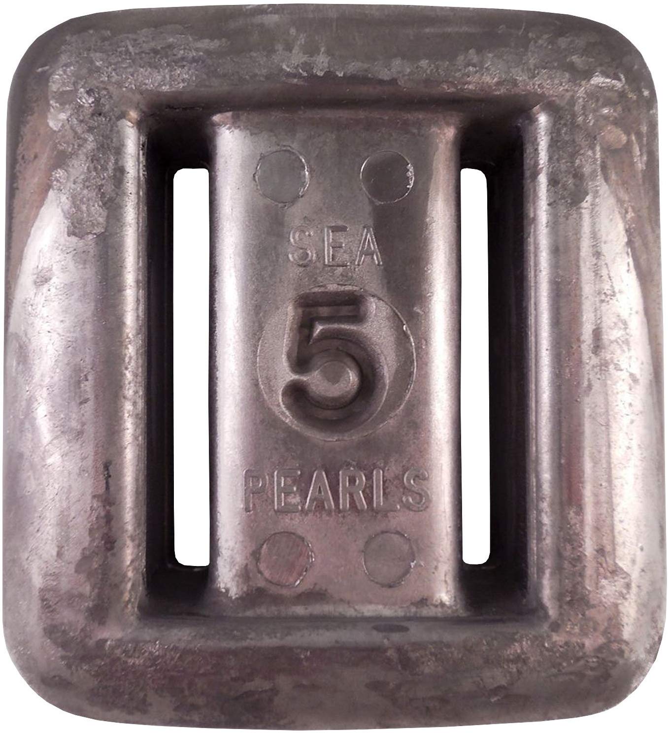 Sea Pearls Uncoated Lace-Thru Lead Weights - 5 LB