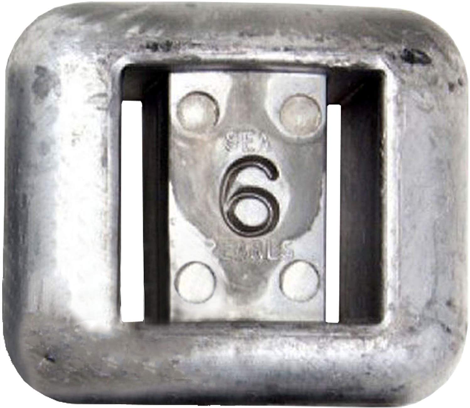 Sea Pearls Uncoated Lace-Thru Lead Weights - 6 LB