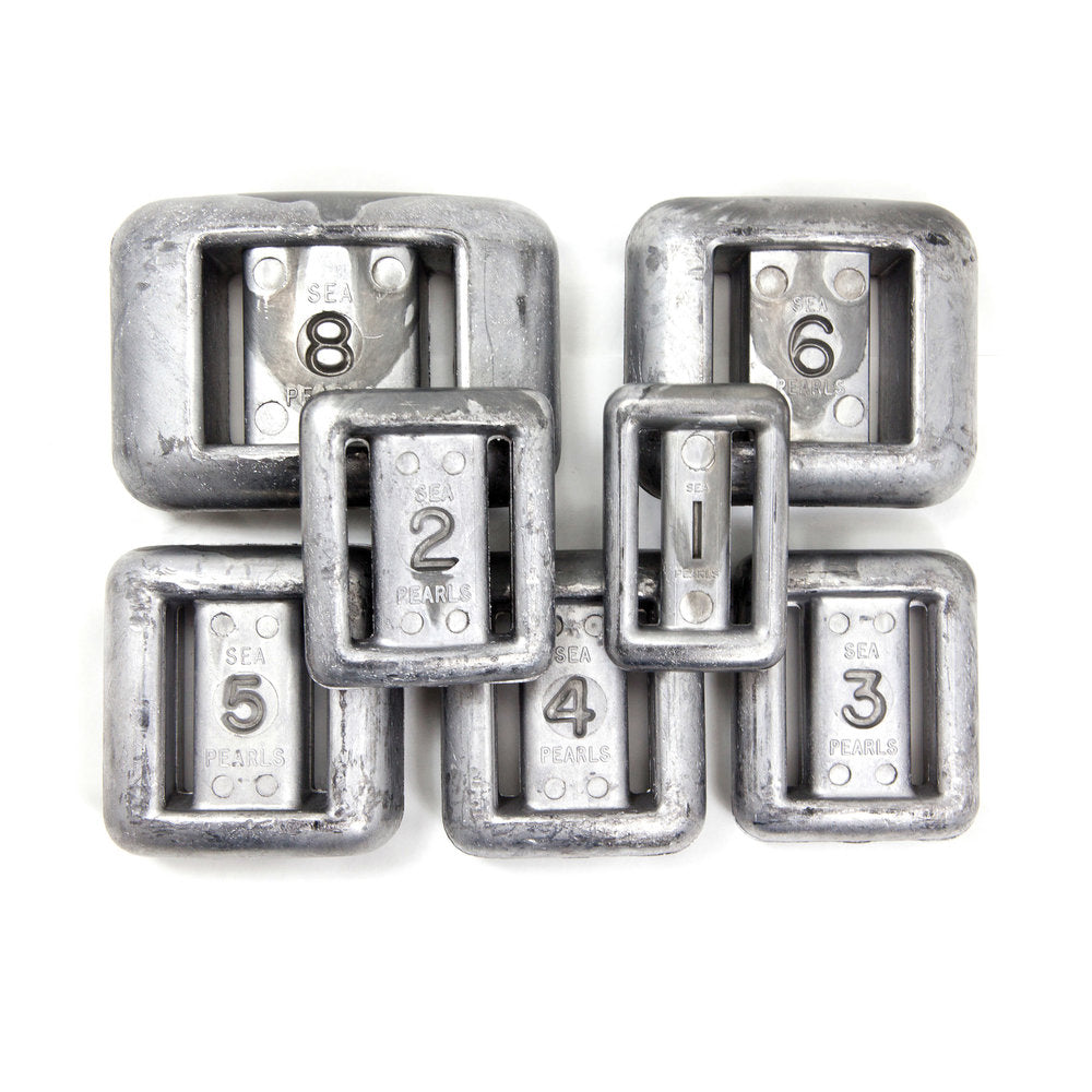 Sea Pearls Uncoated Lace-Thru Lead Weights