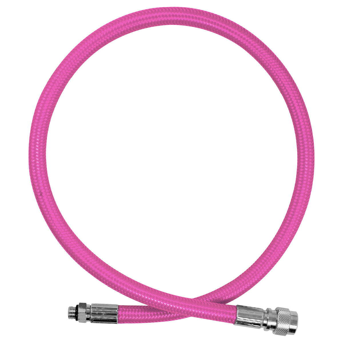 XS Scuba Miflex BC/QD Braided Hoses - Pink