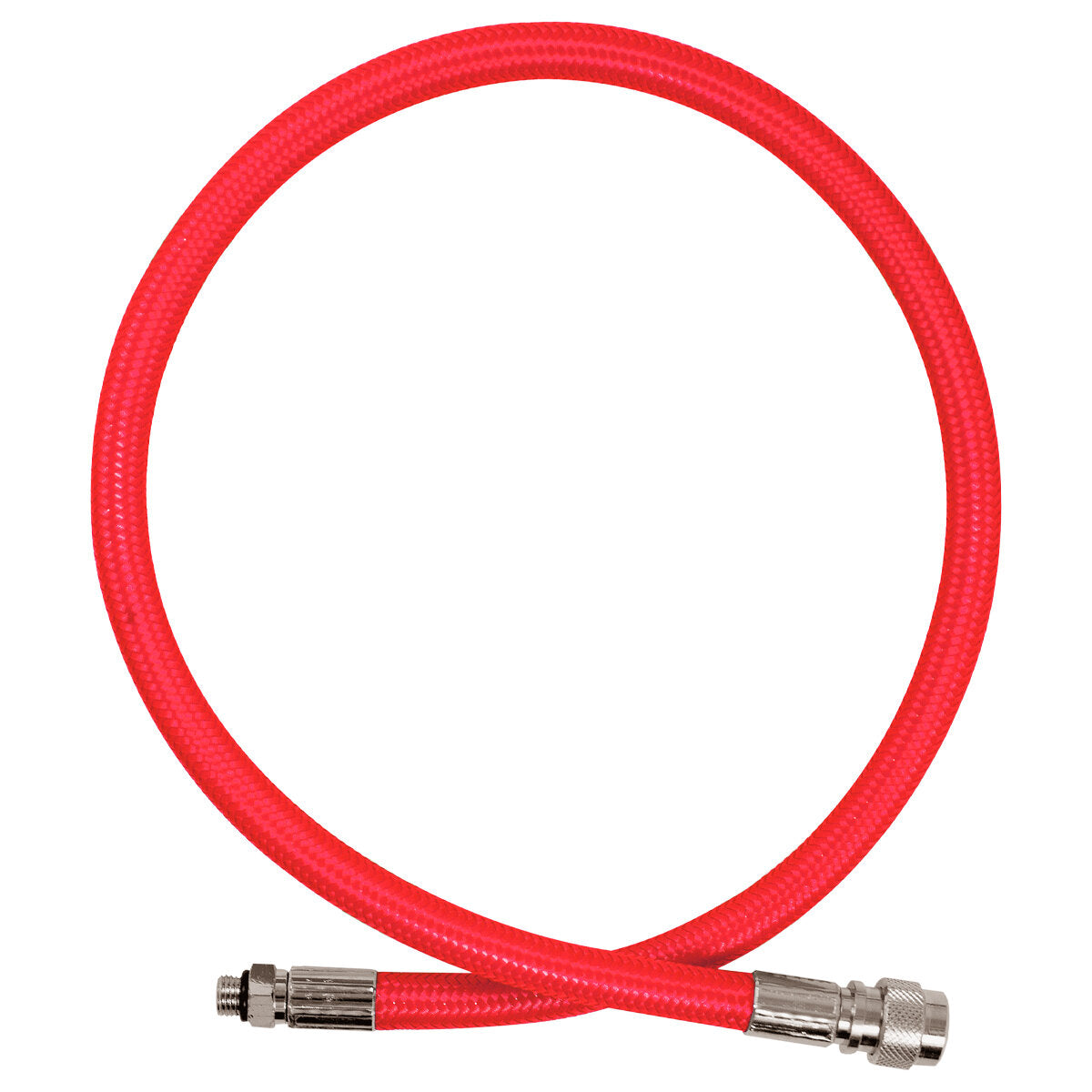 XS Scuba Miflex BC/QD Braided Hoses - Red