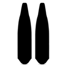 DiveR Stealth Black Long Blade Fins