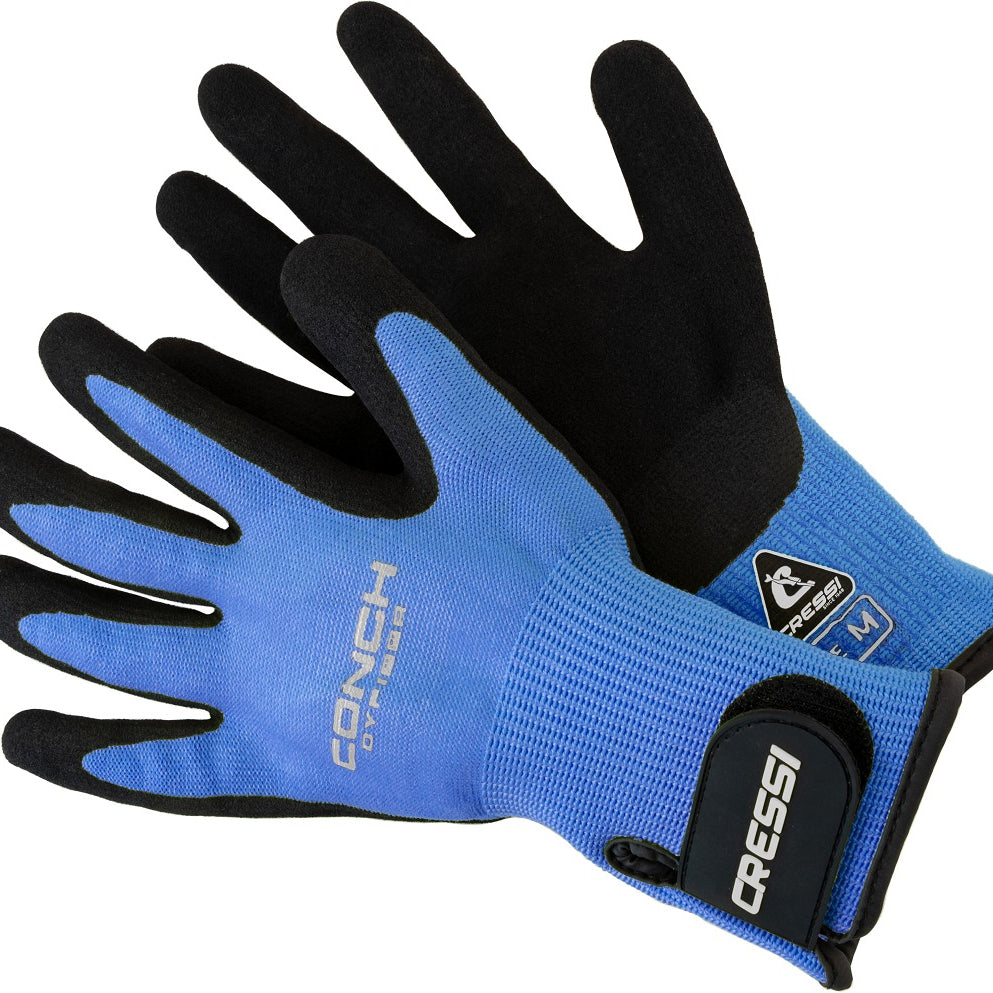Blue Cressi Conch Gloves