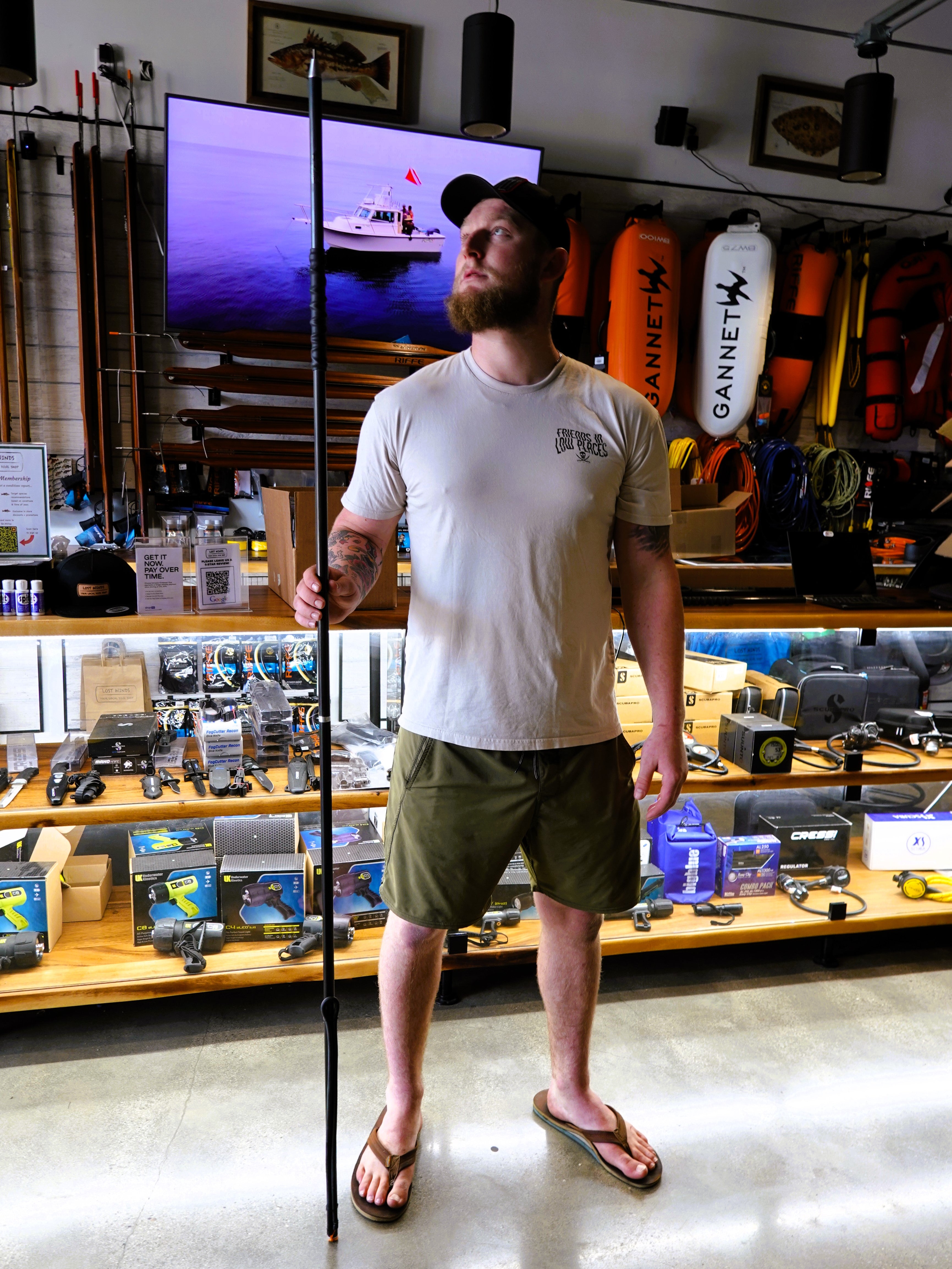 H2 Fishing Carbon Fiber Travel Pole Spear – Lost Winds Dive Shop