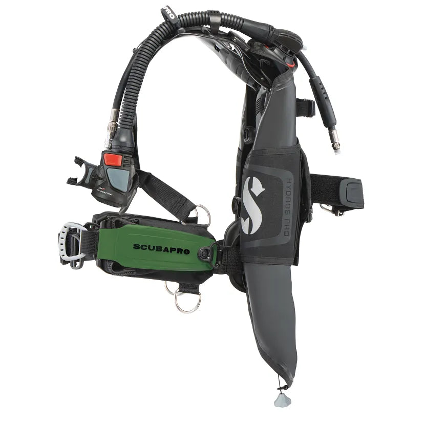 ScubaPro Hydros Pro 2 BCD - Air2 - Army Green Standard Pockets