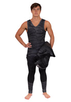 Waihana Men's Tropicam Black Wetsuit - Farmer John - 7mm
