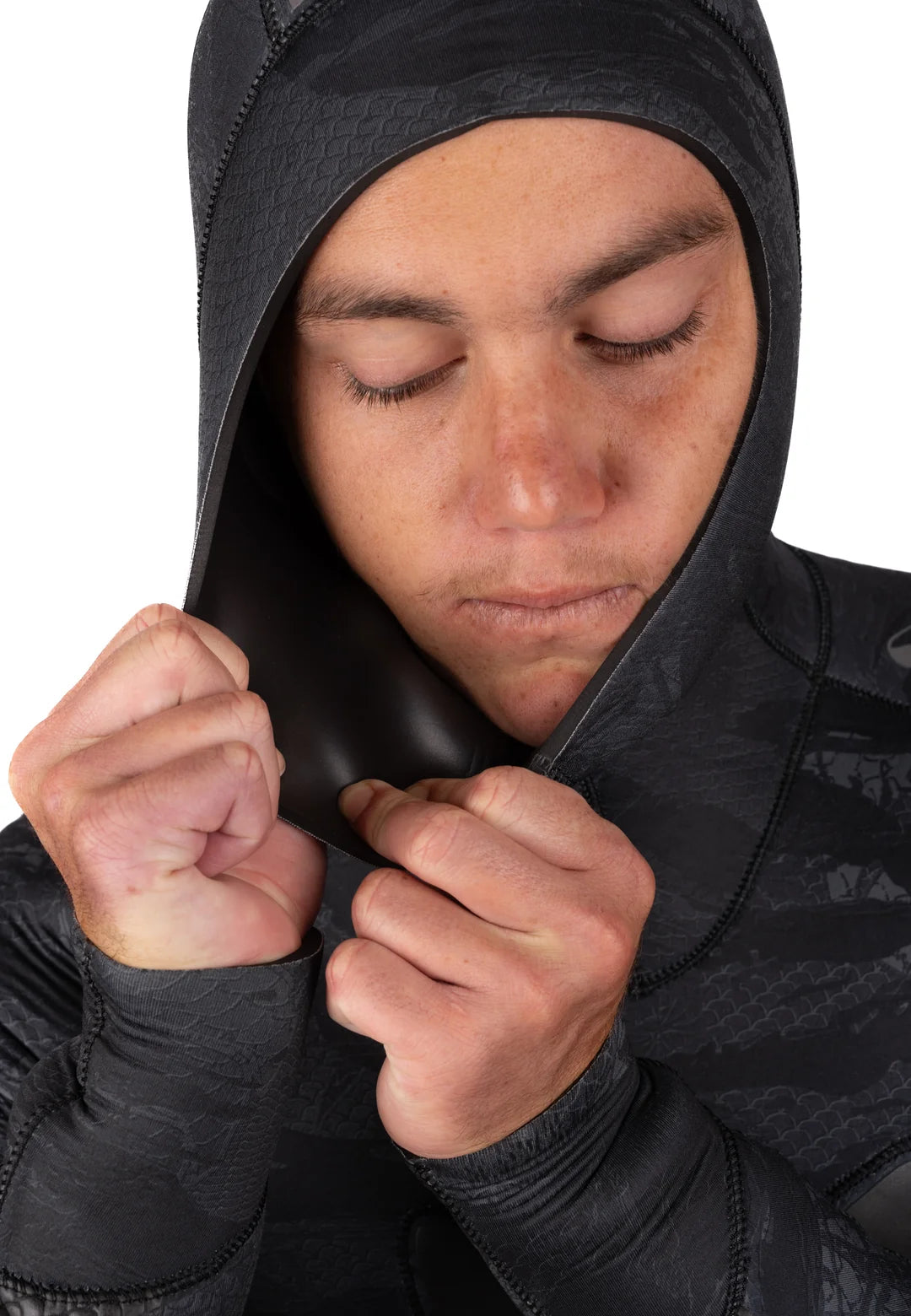 Waihana Men's Tropicam Black Wetsuit Hood Lining