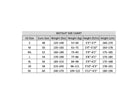 Riffe Aurum-Tek Wetsuit Size Chart