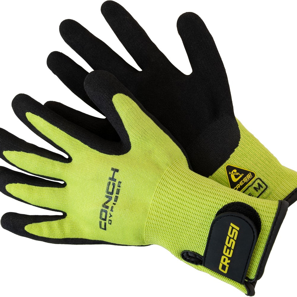 Green Cressi Conch Gloves