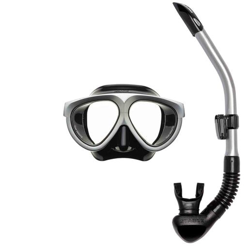 Riffe Premium Mask & Snorkel Set - Mantis Silver