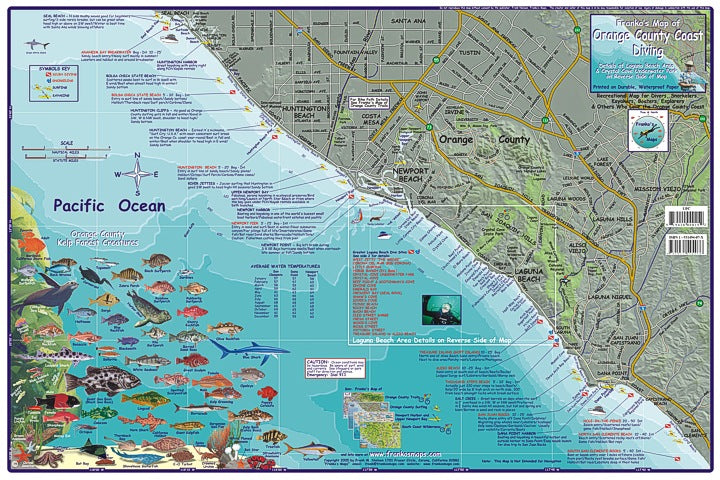 Orange County Dive Map