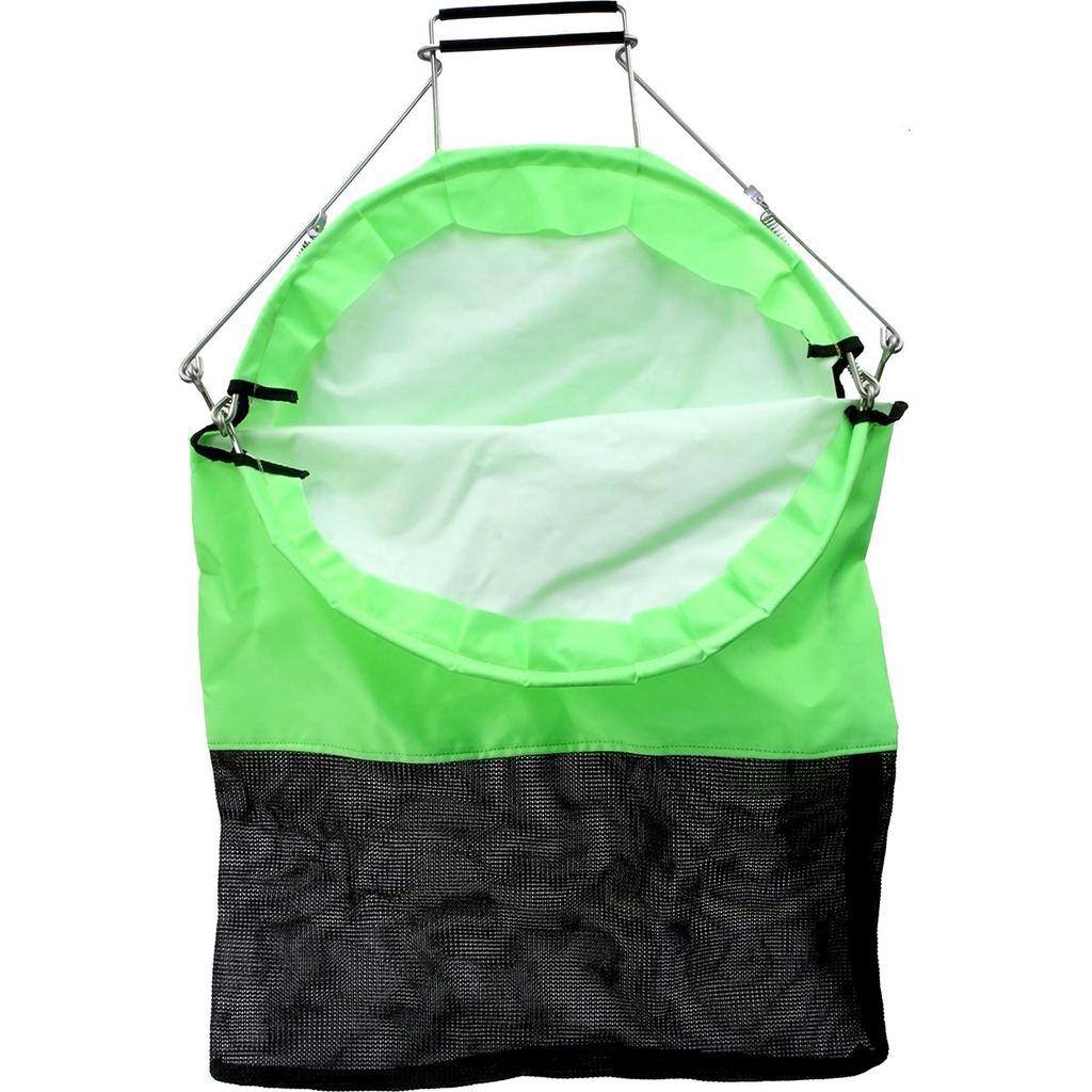 Trident One Hand Squeeze Lobster Bag with D-Ring - Green
