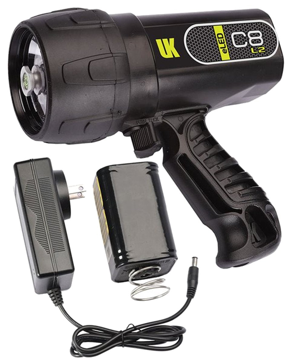 Underwater Kinetics C8 eLED (L2) Rechargeable Light - Safety Yellow