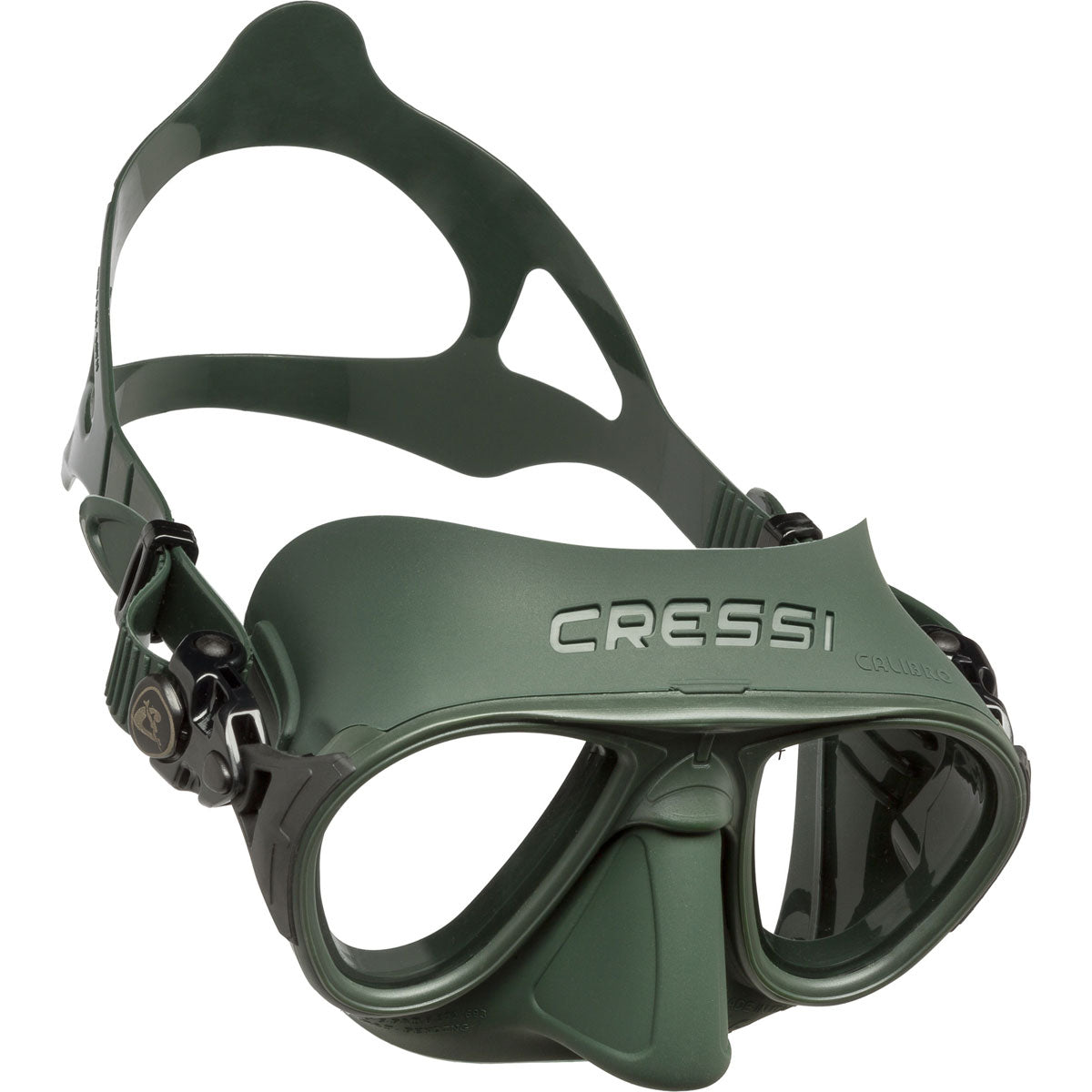 Cressi Calibro Mask - Green Frame - Clear Lens