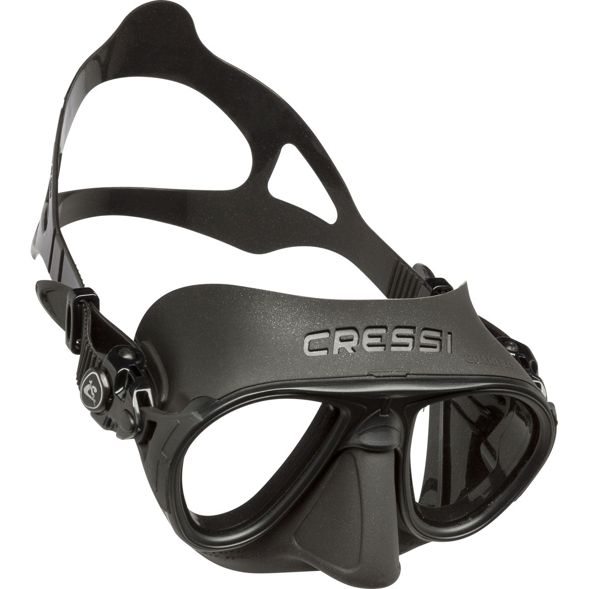 Cressi Calibro Mask - Black Frame - Clear Lens