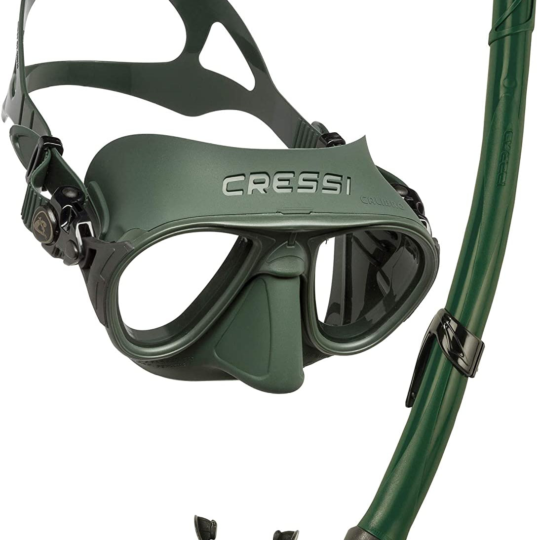 Cressi Calibro Mask & Corsica Snorkel Combo - Green