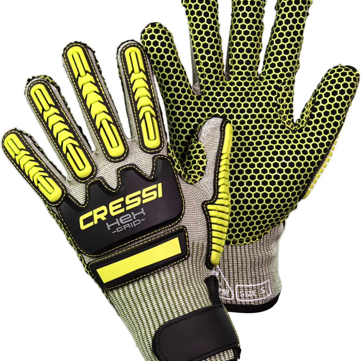 Cressi HEX Grip Gloves Lime