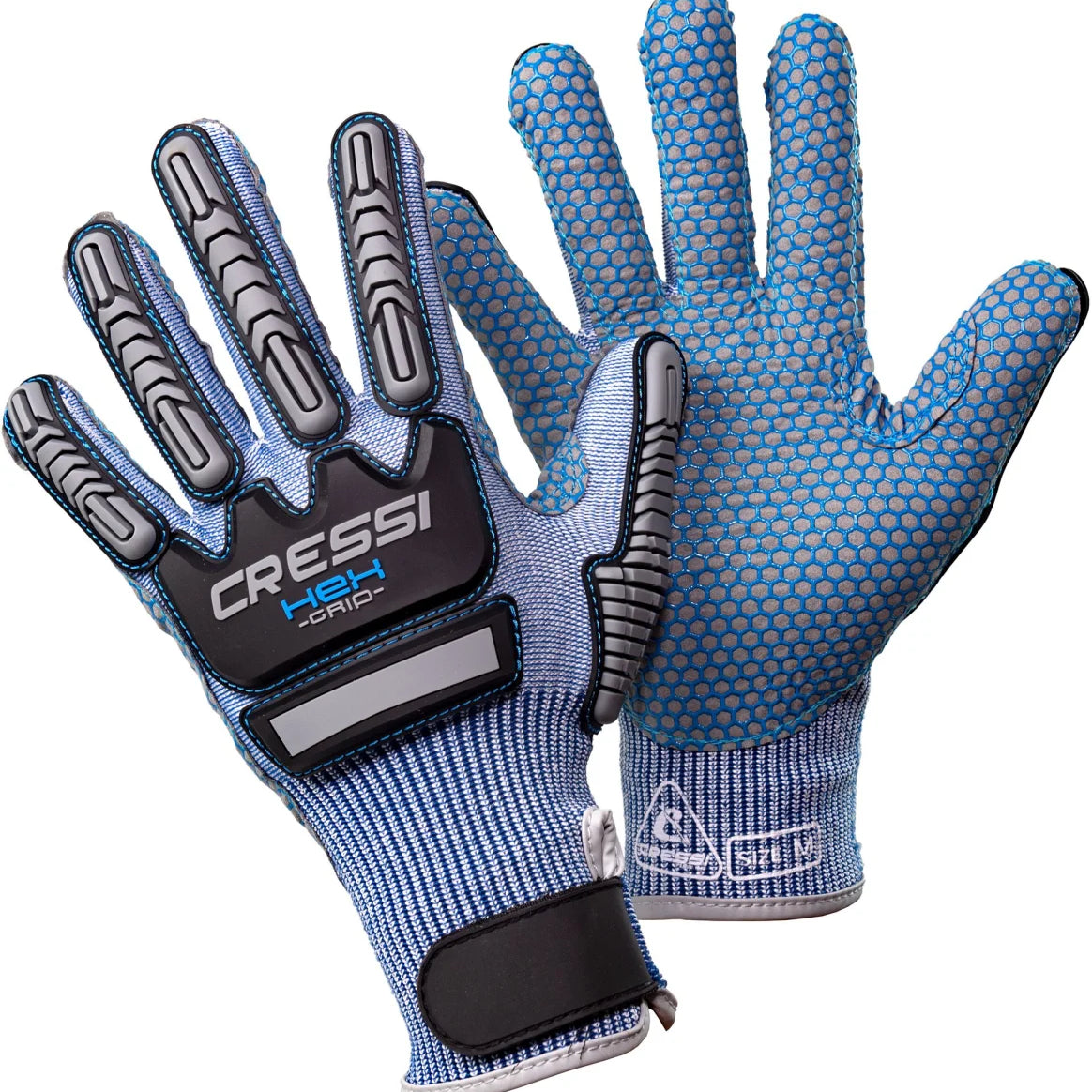 Cressi HEX Grip Gloves Blue