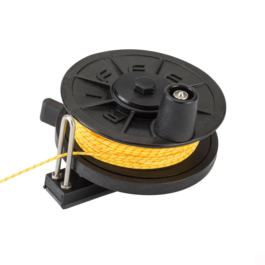 Riffe Low-Pro Horizontal Reel Flat Mount With Line