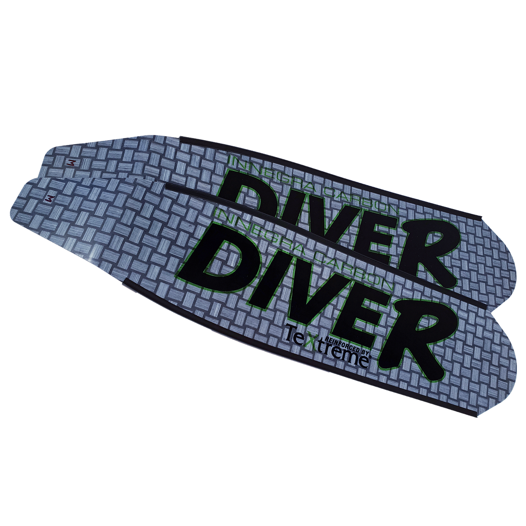 DiveR Grey Fiber Long Blade Fins