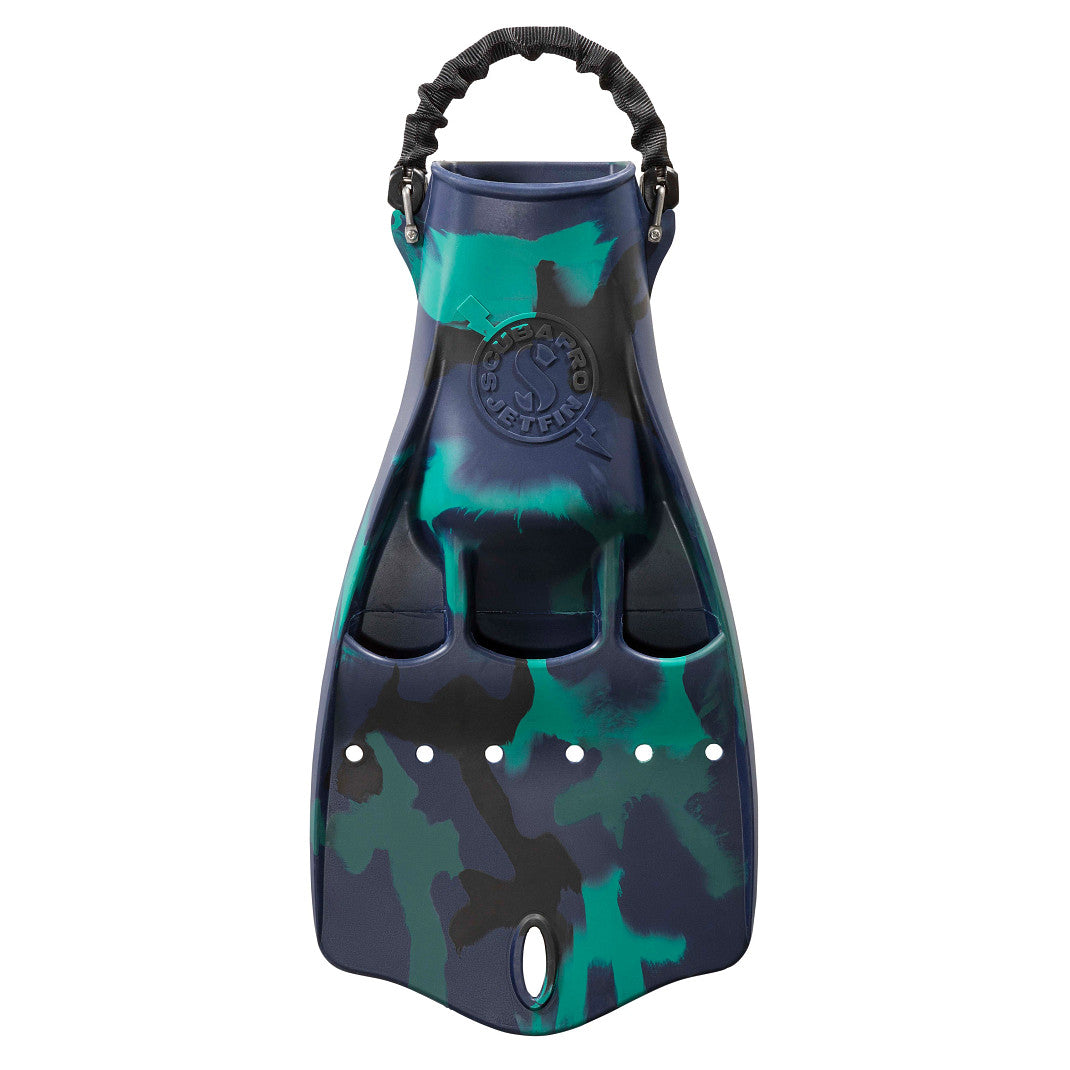 ScubaPro Jet Fin W/ Spring Heel Strap - Dark Blue Camo